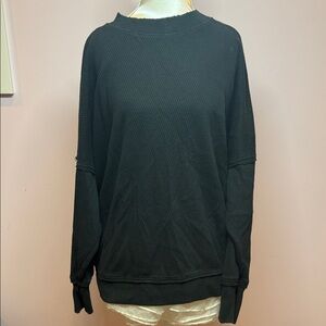 Aerie Charcoal Crew Neck Sweater
